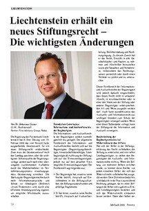 Das neue Stiftungsrecht